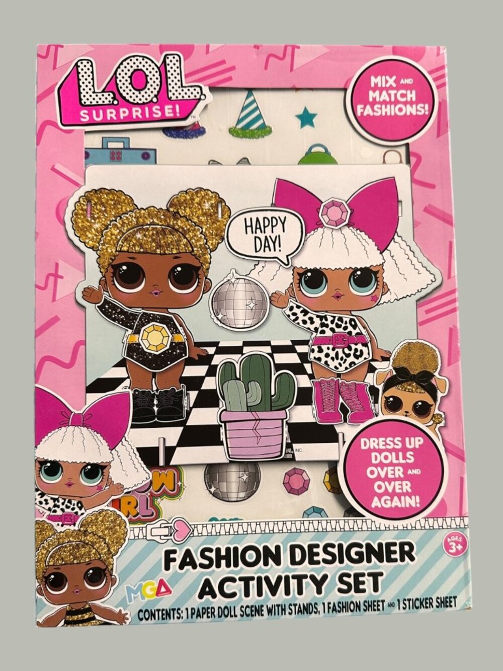 L.O.L. Surprise! Fashion Designer Activity Set For Ages 3+ Includes Paper Doll S